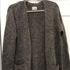 Aritzia Wilfred Free Cashmere yarn cardigan